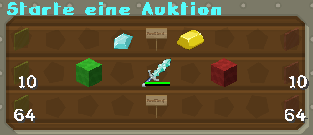 Auktion Erstellen Beispiel Screenshot